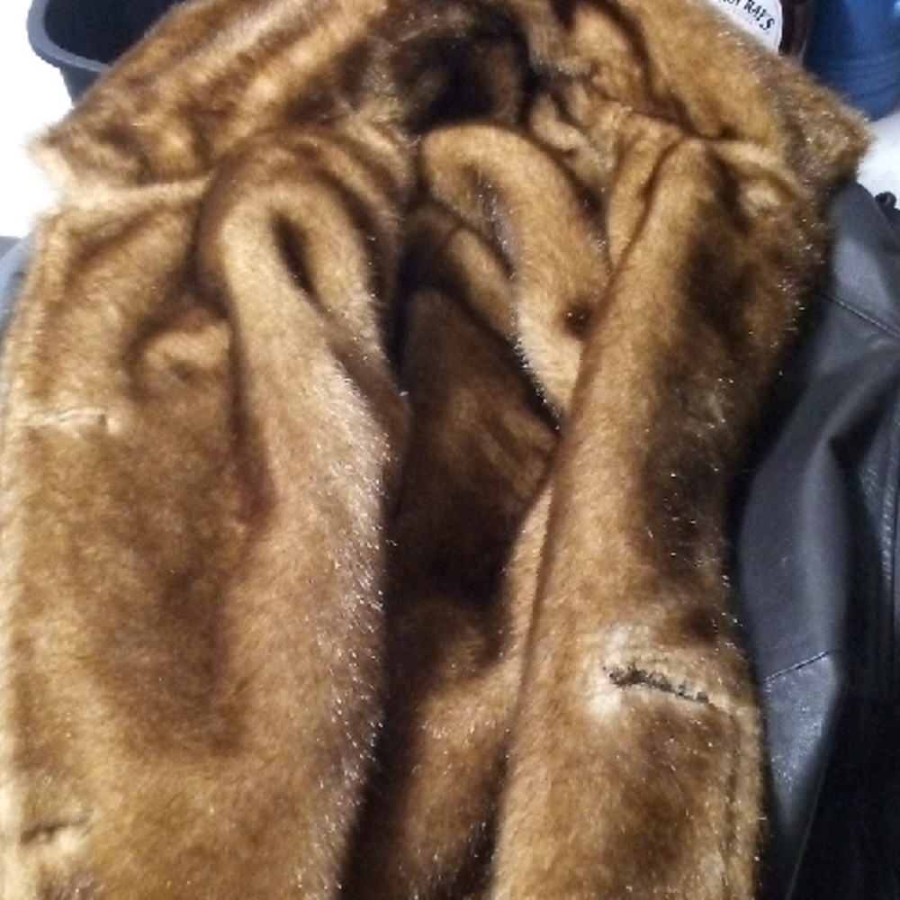 Chic Brown Faux Fur Coat